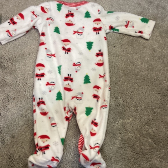 Carter’s Baby Sleeper Playsuit 2 Outfits Newborn Infant First Christmas & Dog - Picture 6 of 13